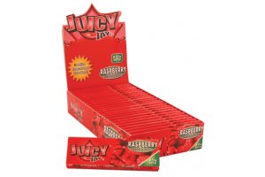 Juicy Jay's ochucené krátké papírky, Raspberry, box 24ks